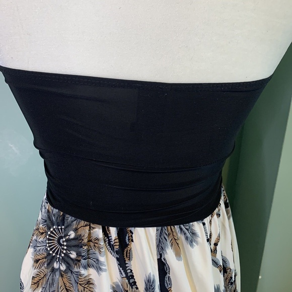 De Colores Strapless Dress Feathers Women's Size Medium - Picture 4 of 7